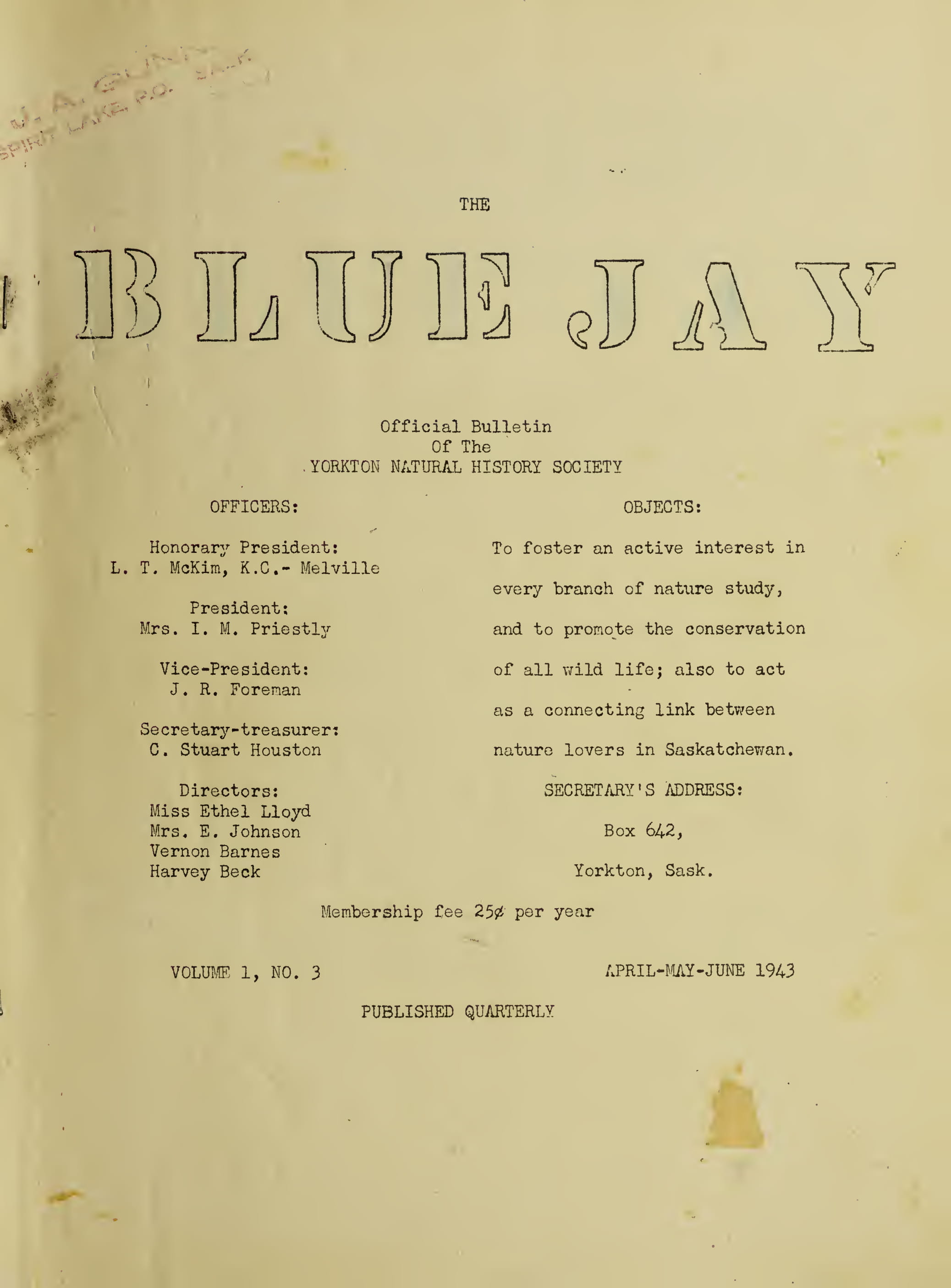 Cover Image for Spring 1943
