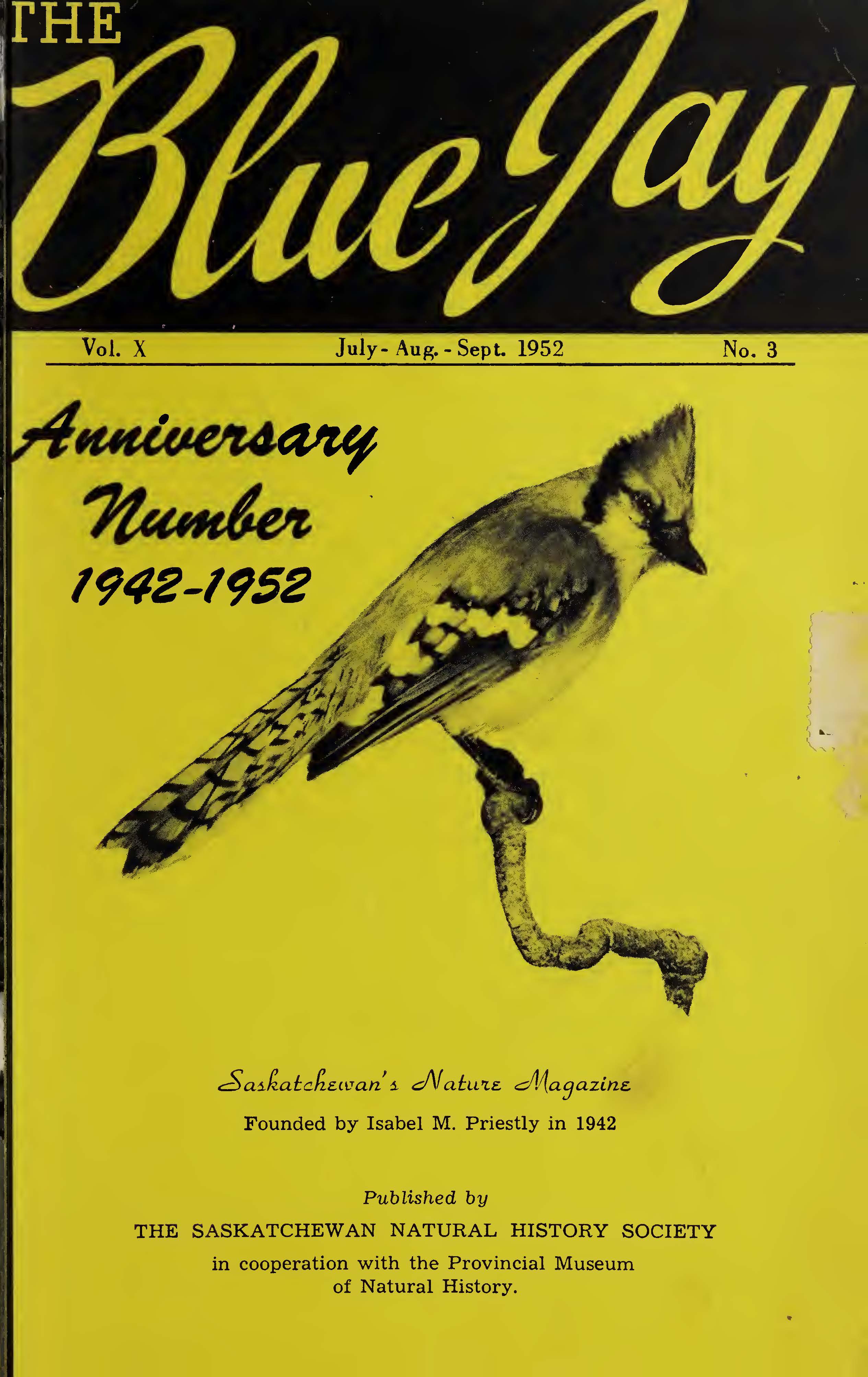 					View Vol. 10 No. 3 (1952): Anniversary Number 1942-1952
				