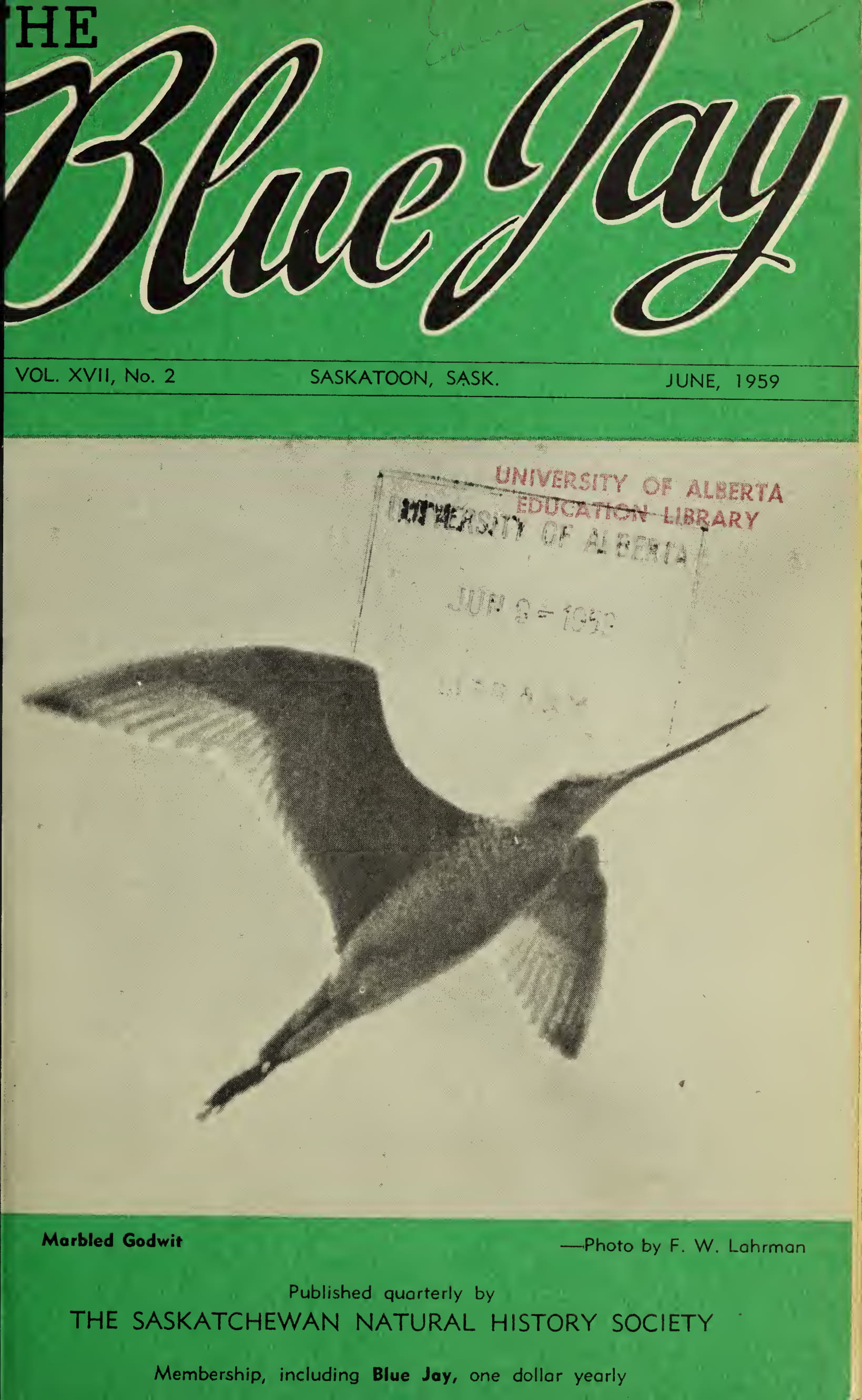 Bluejay cover June 1959