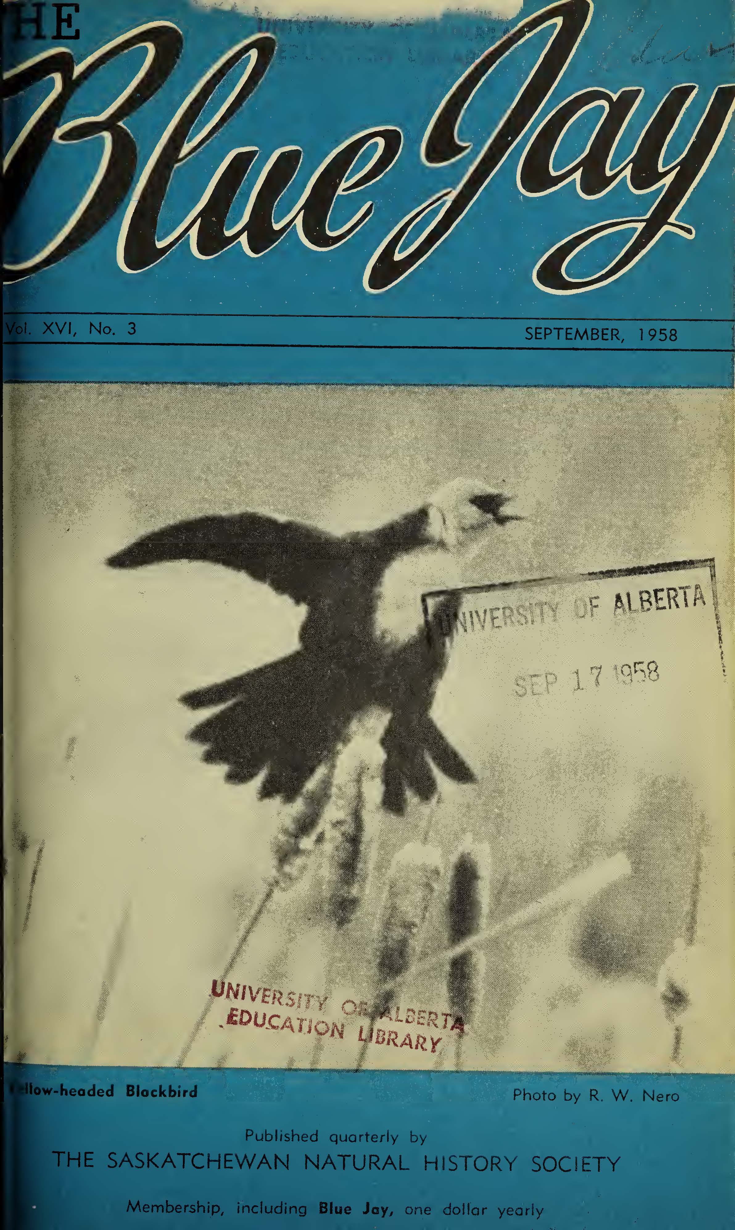 					View Vol. 16 No. 3 (1958): September 1958
				